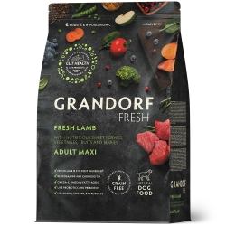 Grandorf Fresh, Fresh Lamb, Adult Maxi для собак крупных пород (Свежее мясо ягненка с бататом)