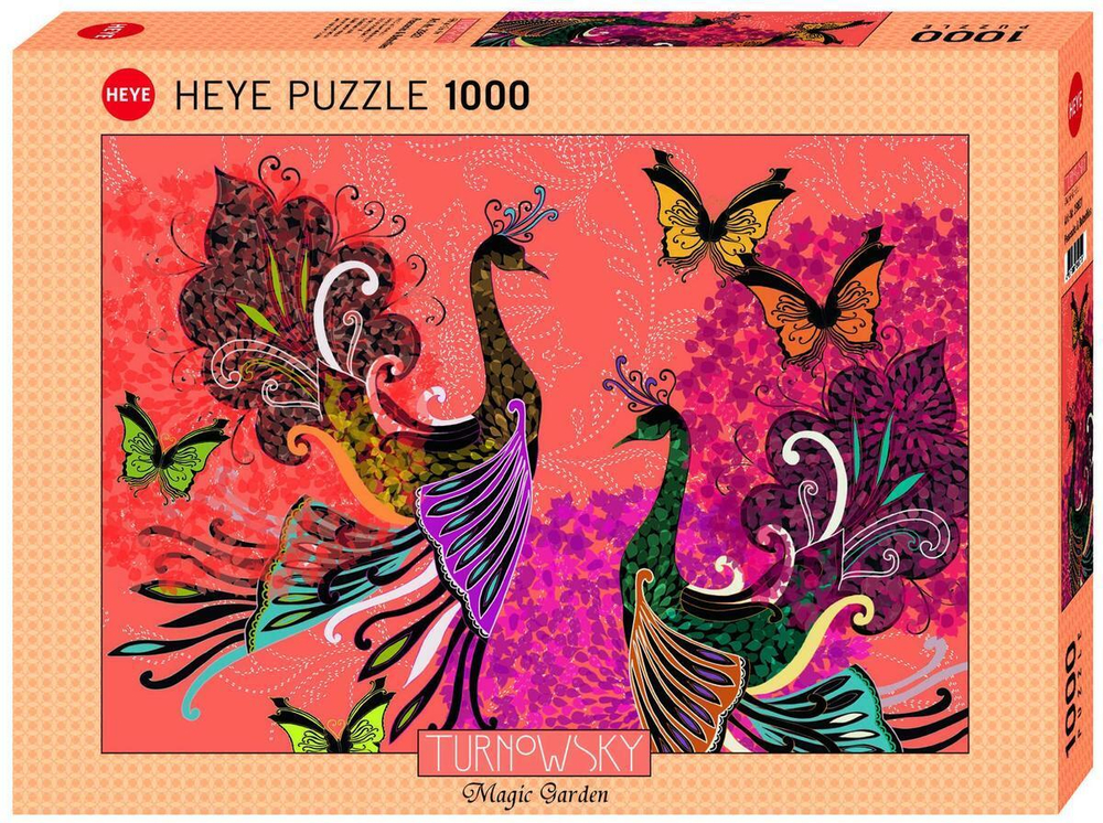 Пазл 1000эл. Павлины и бабочки (Heye)