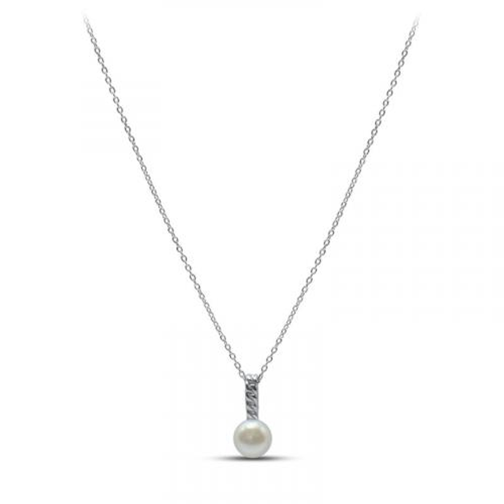 Колье из серебра с жемчугом