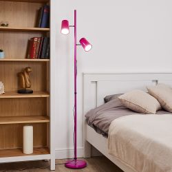 ULM-T600 2х6W-4500K-DIM RED Торшер напольный светодиодный. 2х6W. Сенсорный выключатель. Диммер. Красный. ТМ Uniel