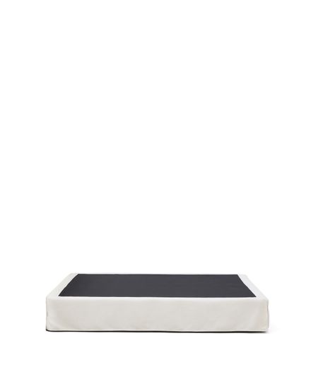 Основание кровати Jaira со съемным чехлом из белого шенилла для матраса 180 х 200 см