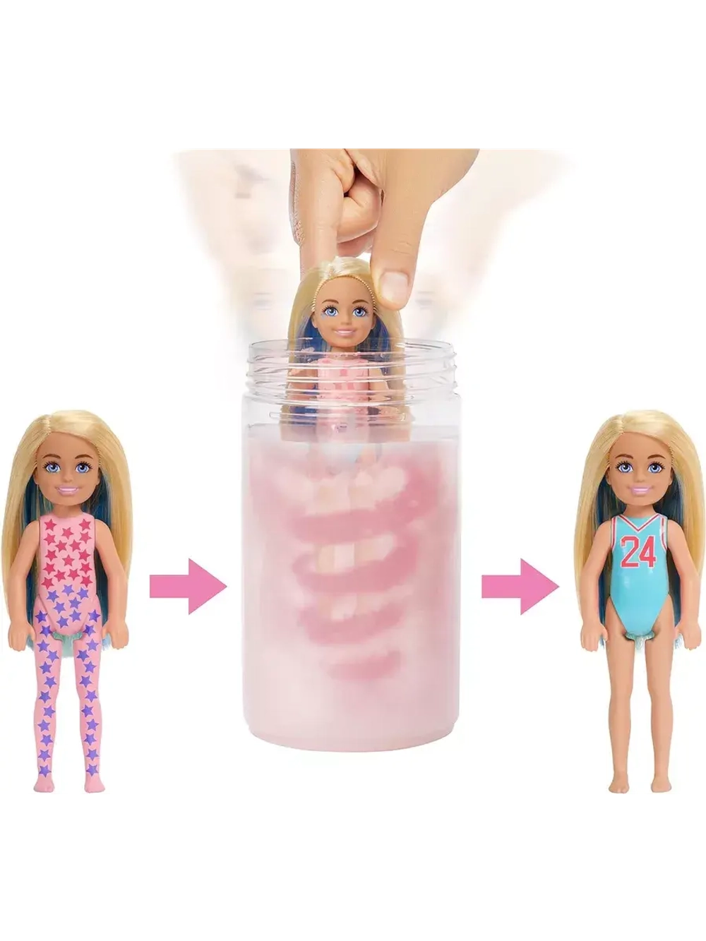 Кукла Barbie Color Reveal Surprise Doll Челси Спорт HKT85