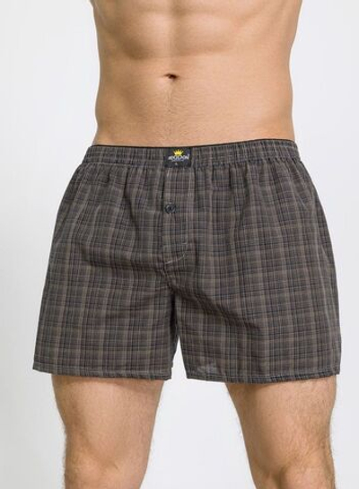 Набор из 3 мужских трусов-шортов в клетку (Размер: XL) (Цвет: разноцветный)