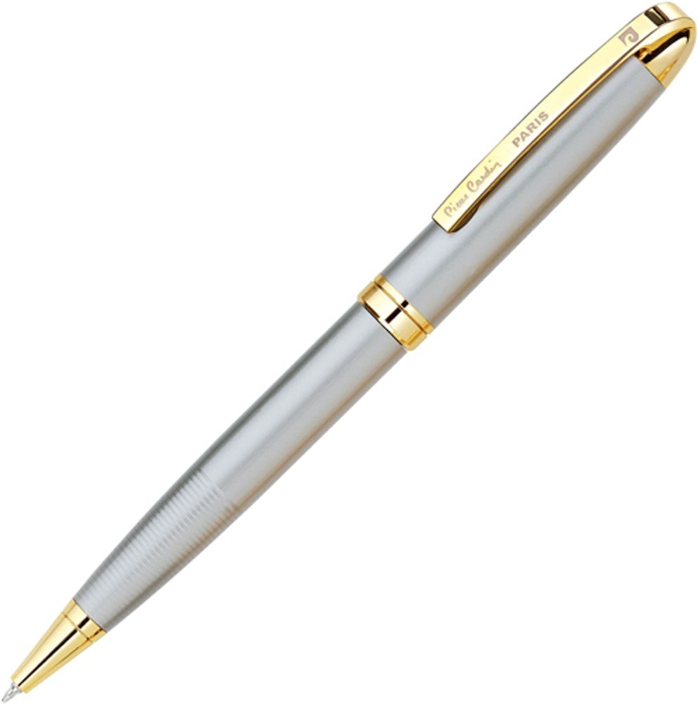 Шариковая ручка Pierre Cardin GAMME, цвет - бежево-серебристый. Упаковка Е.