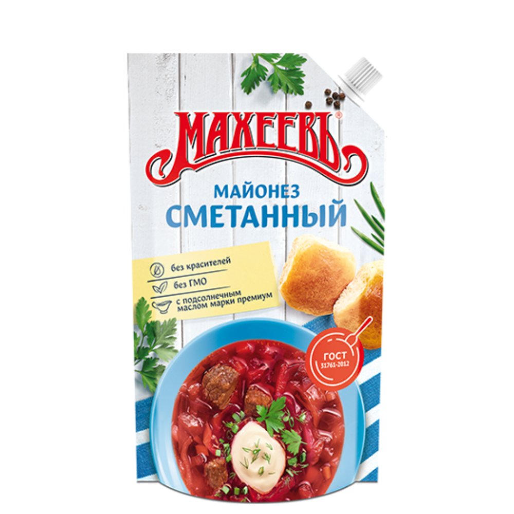 Майонез Махеевъ Сметанный 50,5% 380 гр