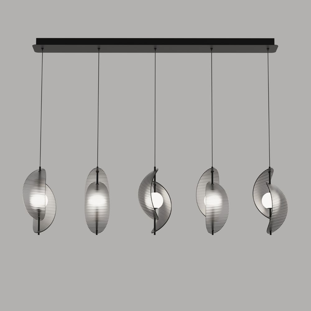 Подвесной светильник MD24030035-5B black/smoky