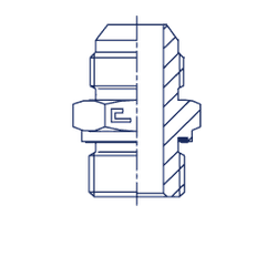 Штуцер FE JIC 1.1/16" BSP 3/8"