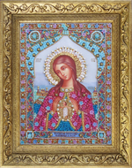 И-25а Набор для вышивания хрустальными камнями Богородица Помощница в родах (мал.)