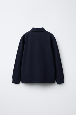 ZARA БАЗОВОЕ ПОЛО, МОРСКОЙ СИНИЙ