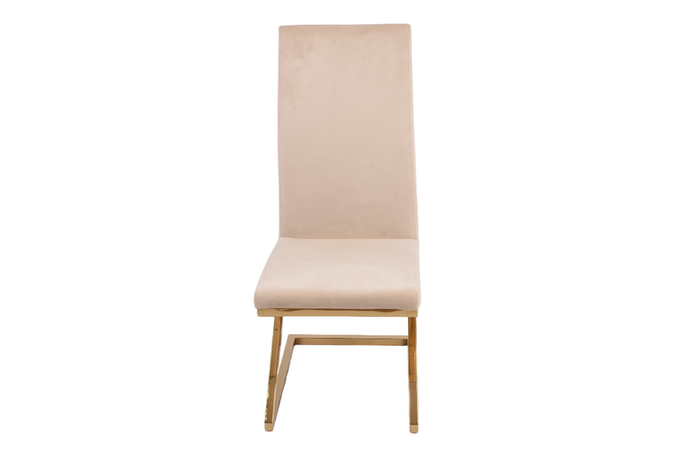 Стул обеденный Ist Casa Палермо, 60х46х105 см, бежевый, глянцевое золото