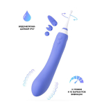 Двусторонний фиолетовый вибратор 21,6см с клиторальным стимулятором и управлением через приложение Lovense Hyphy Smart Vibrator Purple LE-15