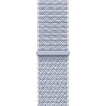 Apple Watch SE 2024, 40 мм, корпус из алюминия серебристого цвета, спортивный браслет дымчато-голубого цвета