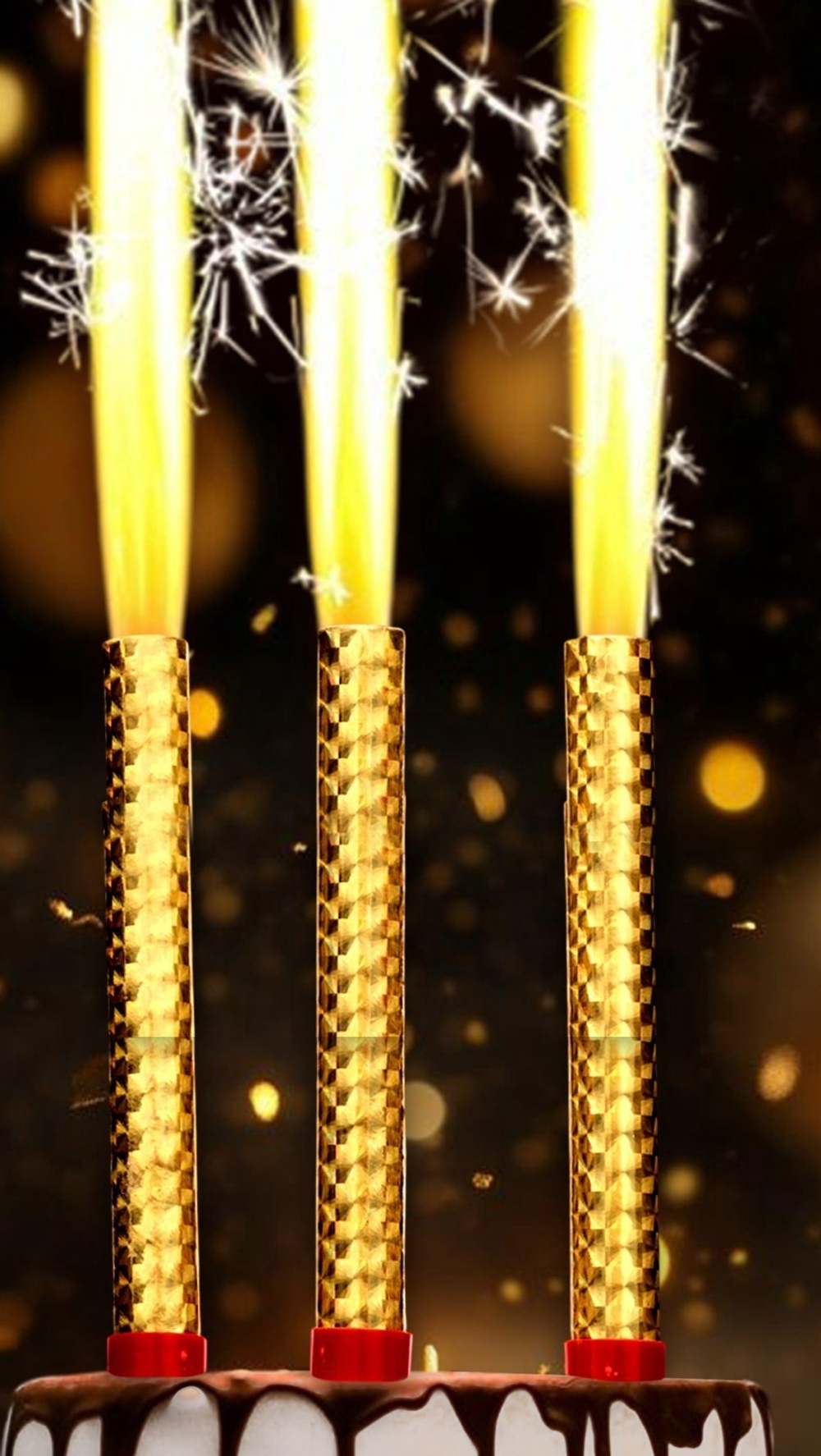 Свеча-фейерверк 15см, 1шт