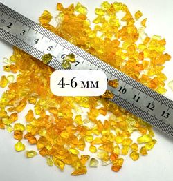 Стеклянная крошка Желто-Оранжевая 4
