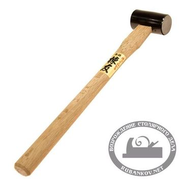Молоток японский DARUMA, цилиндр. боёк, D32мм*60мм, 375г/330мм