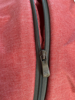 Коляска комбинированная (санки - коляска) «Наши детки» 6 в джинсовом стиле красный (арт. НДТ6/4)