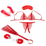 Набор для влюбленных из 7 предметов (Цвет: красный)