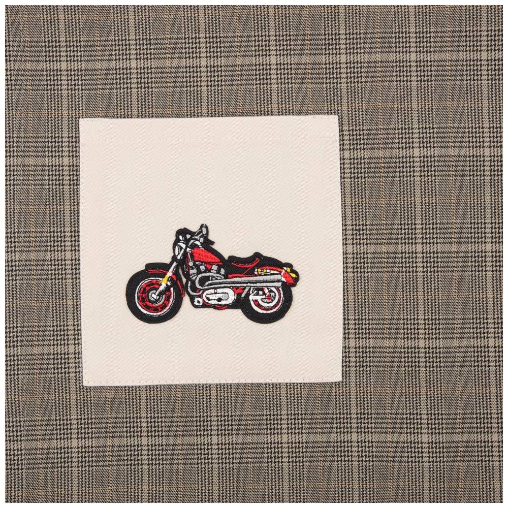 ФАРТУК МАЛЕНЬКИЙ ДЕКОРАТИВНЫЙ "ИСТИННЫЙ ДЖЕНТЛЬМЕН" ,СЕРЫЙ, 50%Х/Б 50%ПЭ