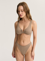 Купальный топ бикини с фурнитурой