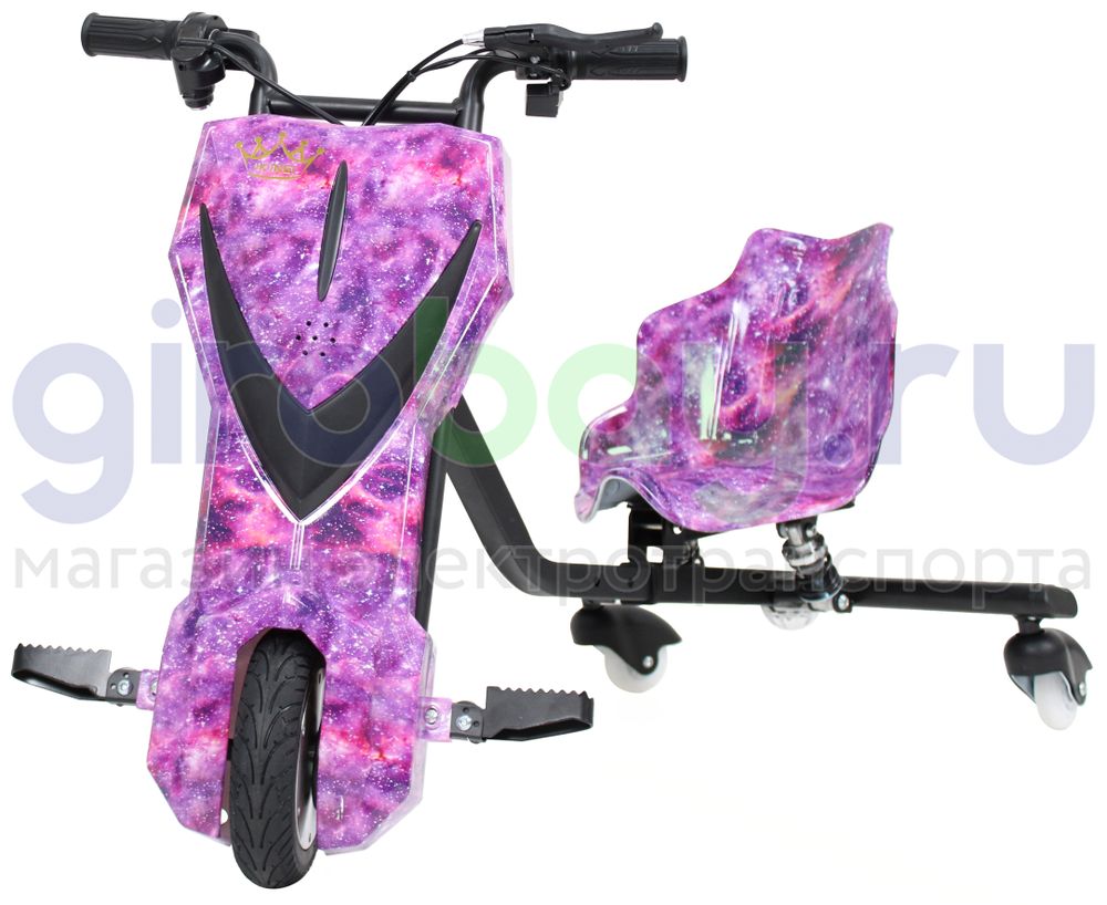 Электро Дрифт-карт IKINGI Drift Cart P2 250W (36V/4.4Ah) - Фиолетовый Космос фото №2