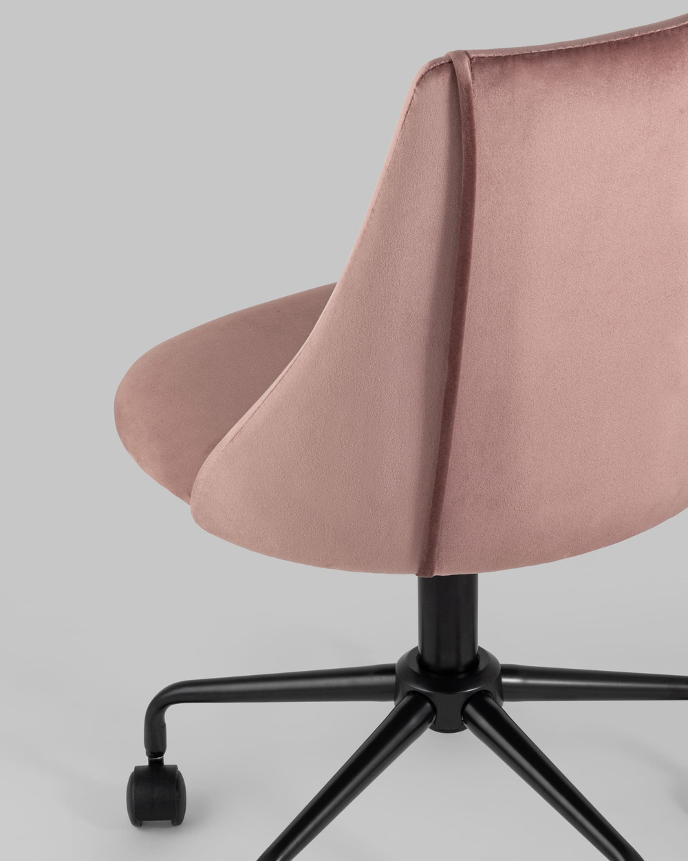 Кресло компьютерное Сиана велюр розовый