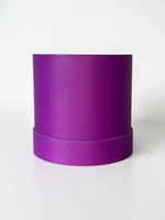 Плотная шляпная коробка фальш-крышка .Цвет; Фиолетовый.