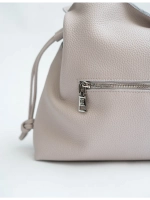 Сумка мешок через плечо средняя натуральная кожа