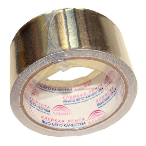 Лента клейкая алюминиевая 48 мм 50 м