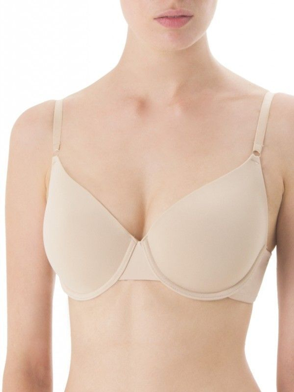 Бюстгальтер с формованными уплотненными чашечками (Размер: 3C) (Цвет: белый)