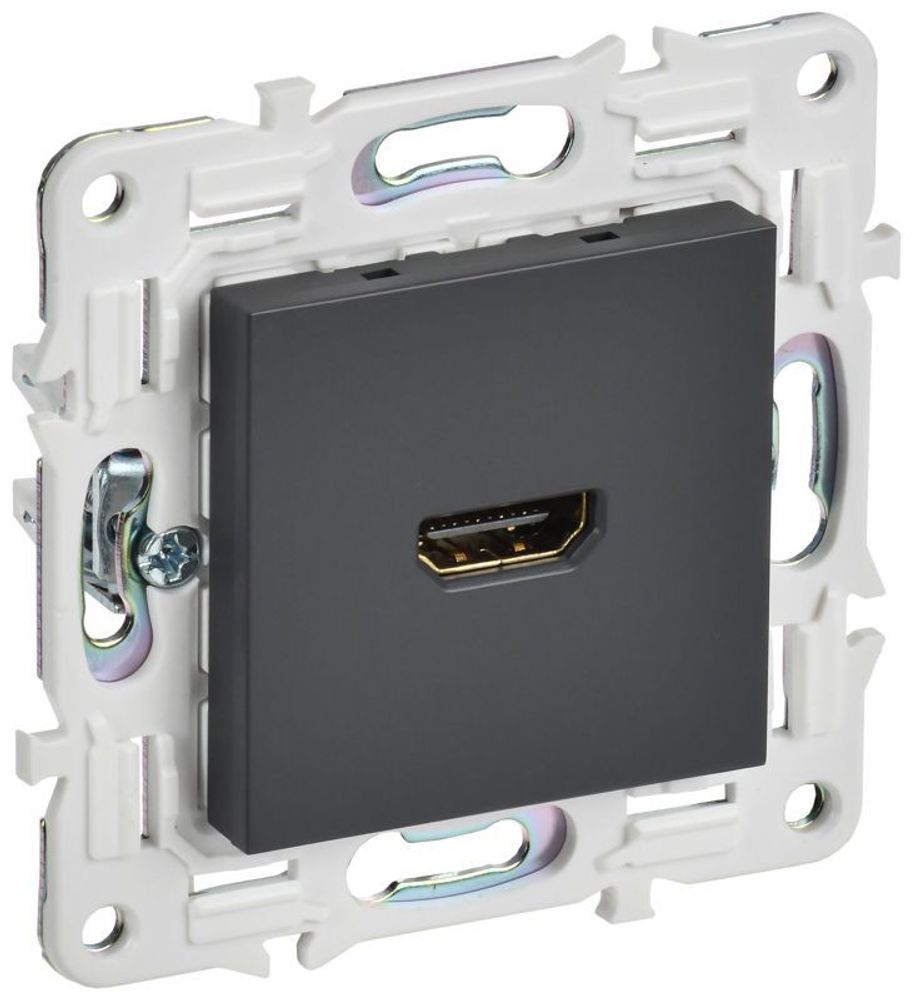 Розетка HDMI SKANDY SK-H01T титан IEK SK-H10-K48 Розетка HDMI SKANDY SK-H01T титан IEK SK-H10-K48