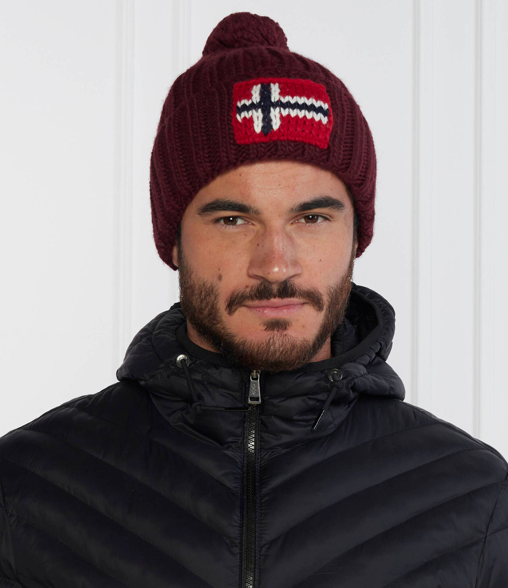 шапка Napapijri - бордовый(NP0A4GKB)