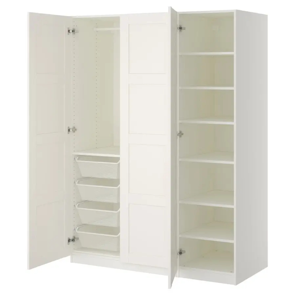 Гардероб - IKEA PAX/BERGSBO/ПАКС/БЕРГСБУ ИКЕА, 150x60x201 см, белый