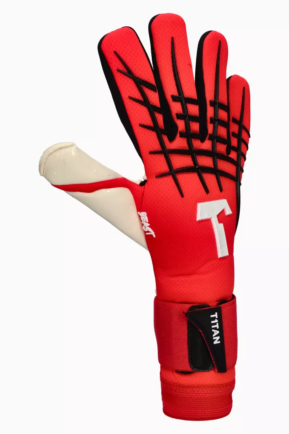 Вратарские перчатки T1TAN Red Beast 3.0 - красный