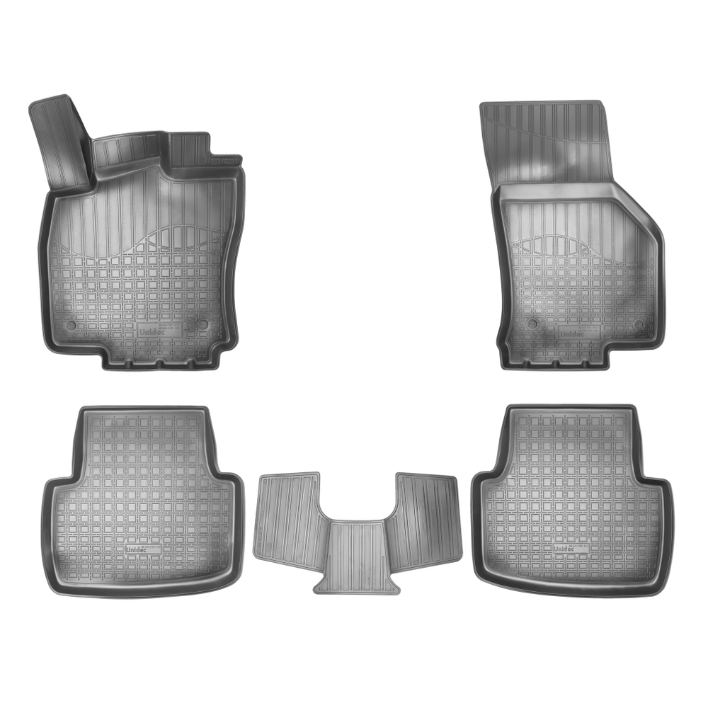 Ковры в салон Norplast/Unidec для Volkswagen Passat в кузове B8 (2015-)Полиуретан,Черный, арт.NPA11-C95-370