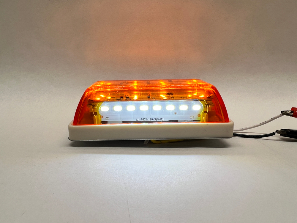 24V / Боковые Светодиодные габаритные фонари, 24 вольта, оранжевый, Кристалл, №7005 (за 1 шт.) -