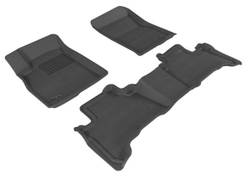 Коврики салона для Toyota Land Cruiser 120 Prado Sotra 3D Lux с бортиком серые. Артикул ST 74-00056