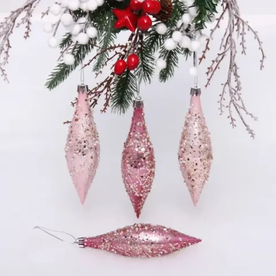 Набор украшений SHINE «Shining icicles» 14,5х4 см (4 шт.), rose pink/baby pink