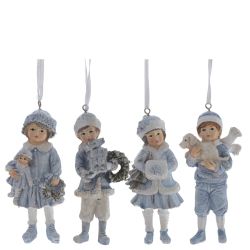 GAEM Изделие декоративное подвесное "Девочка/Мальчик", L4,5 W3,5 H11 см, 4в.