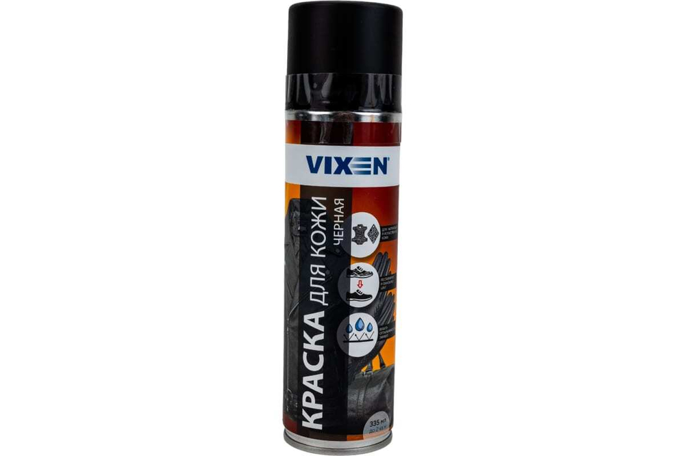 Краска для кожи Vixen черная (335мл) аэрозоль