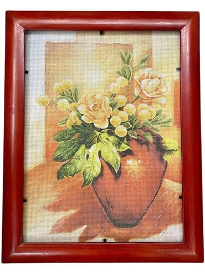 Набор для вышивания 40х50см набивная Канва Аида, рамка-дерево (Германия) с напечатанным рисунком , мулине, игла, инструкция