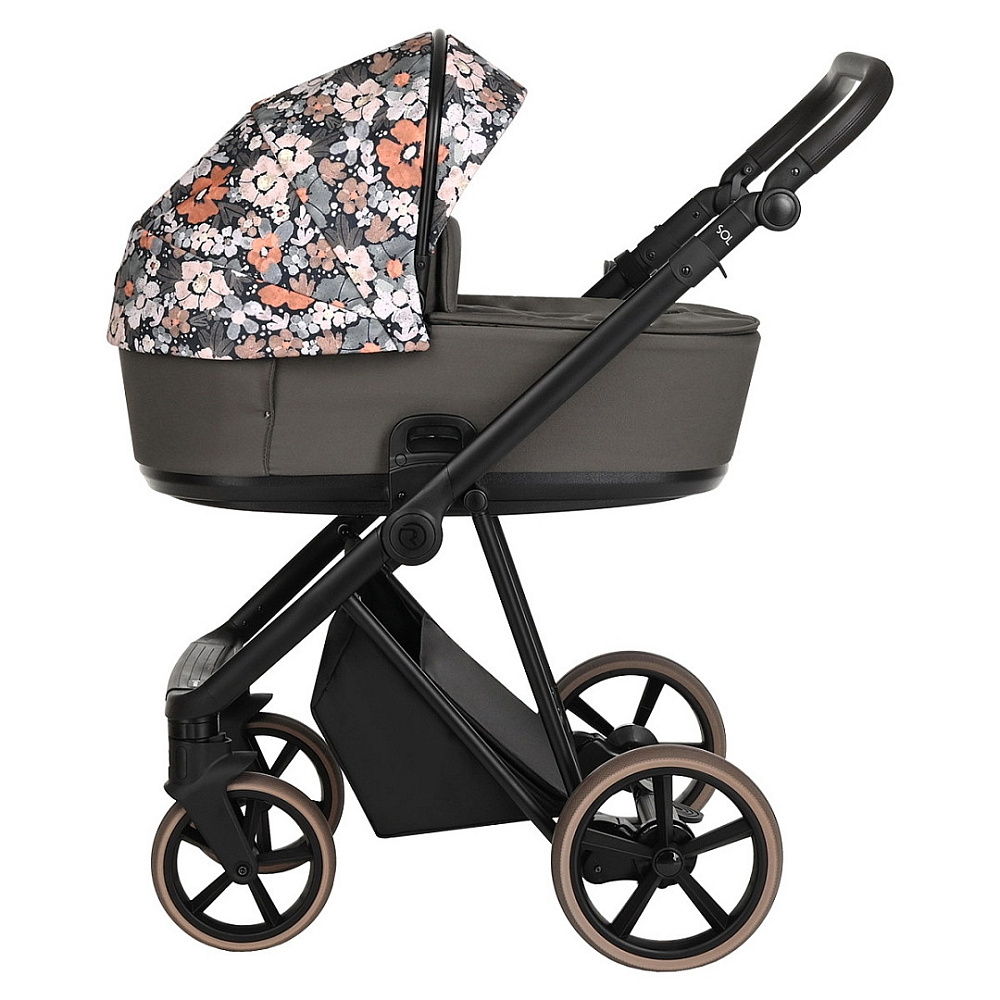 Детская коляска Roan Sol Flowers 2 в 1 RSF/5003 Forest Clearing/Black