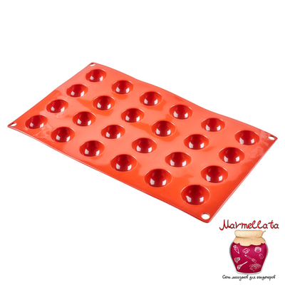 Форма силиконовая ПОЛУСФЕРА (24 фигуры 27*14)