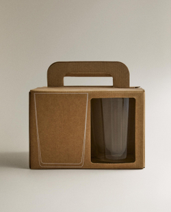 Zara Home стакан из стекла, цвет прозрачный, 12.1 см · 6208/561