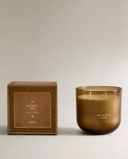 ZARA HOME АРОМАТИЧЕСКАЯ СВЕЧА MAJESTIC OUD (400 Г)