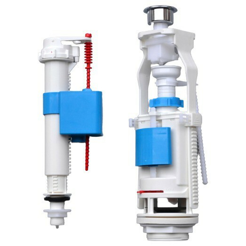 Арматура АНИ Пласт WC3550M 1/2" нижний подвод, металл кнопка двойная,  ЭКОНОМ