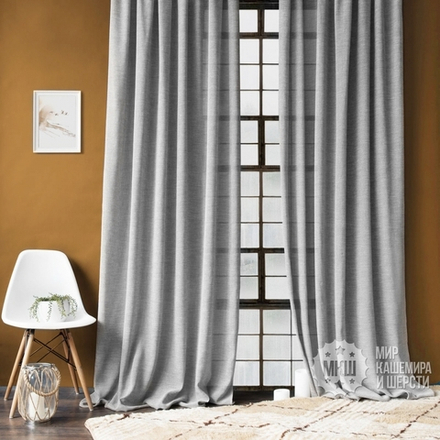 Легкиее шторы из сетки ДЖЖУД (арт. BL01-276-07) - (140х270)х2 см. - серые
