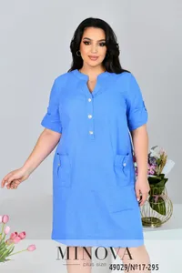 Платье 17-295-голубой Minova