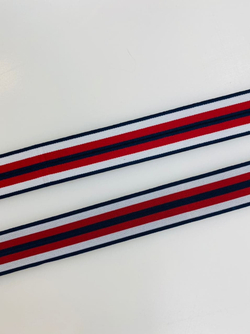 Резинка красно-белая  2.5 см