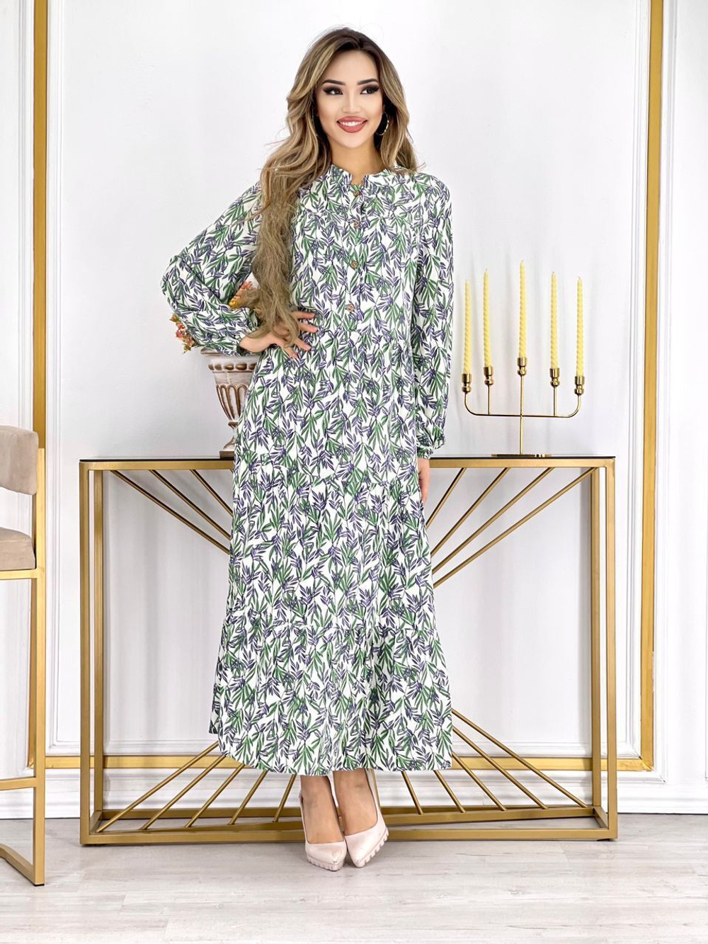 [m]Платье с ярусами дл/р ПЯ0005