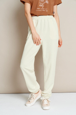 3881 Брюки женские (сливочный)